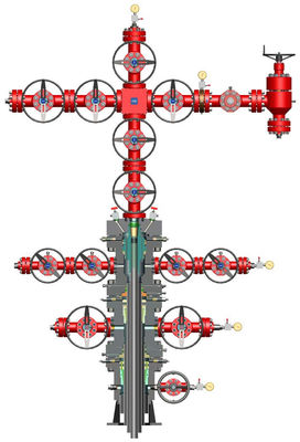 API 6A Αντί διάβρωσης Wellhead και χριστουγεννιάτικο δέντρο 3 1/8 &quot; 5000PSI