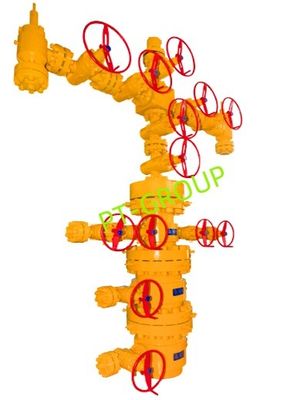 API 6A Αντί διάβρωσης διαχωρισμένη πηγή και χριστουγεννιάτικο δέντρο 2 1/16 &quot; - 7 1/16&quot;